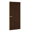 Jarrah Legno Formica laminate door, angled view with light edge lippings