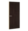 Blackened Legno Formica laminate door, angled view with light edge lippings