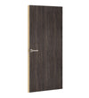 Classic Wenge Formica laminate door, angled view with light edge lippings