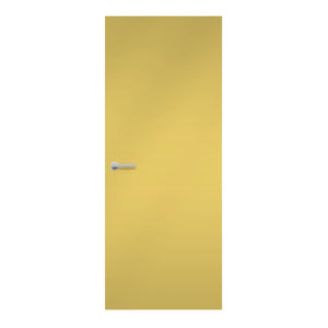 Just Gold Formica laminate door in warm golden tone, front view