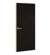 Ebony Formica laminate door, angled view with light edge lippings