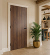 Brown Warmia WalnutEgger laminate door, installed  in kitchen 
