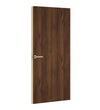 Brown Warmia Walnut Egger laminate door, angled view showing edge lippings 