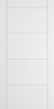 White door with ladder design