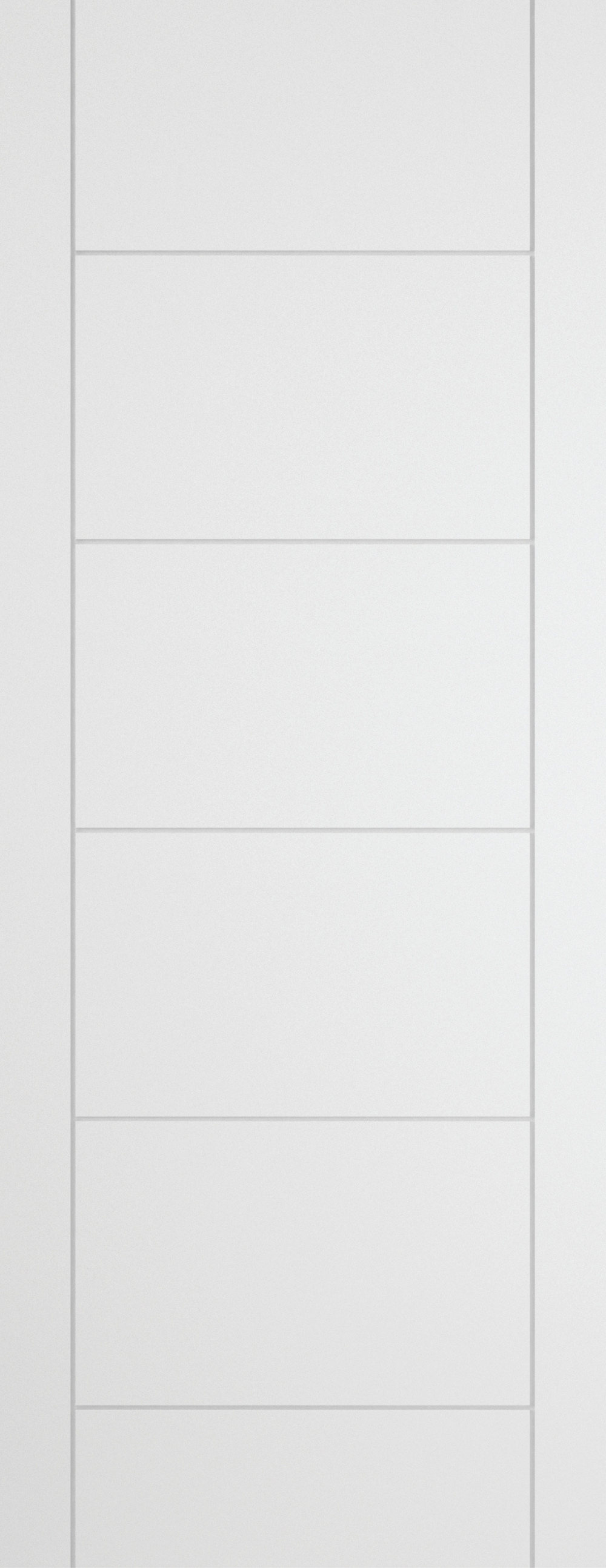 White door with ladder design