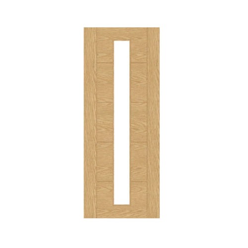 Ladder 5P Glazed Oak Internal Door Unfinished