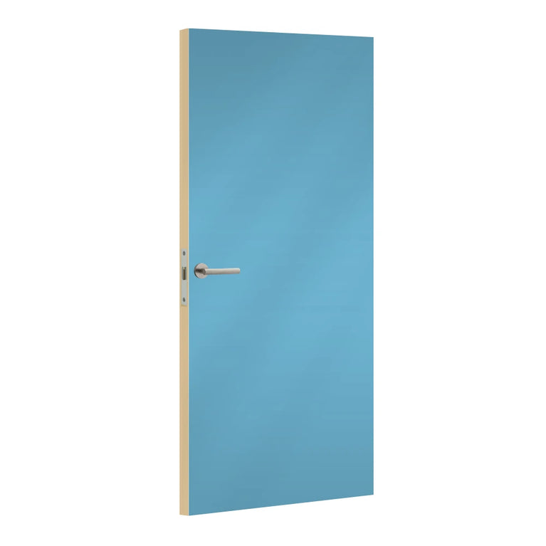 Bleu Turquoise Laminate Door B119 Polyrey