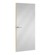 Gris Tourterelle laminate door in soft dove-grey tone, angled view