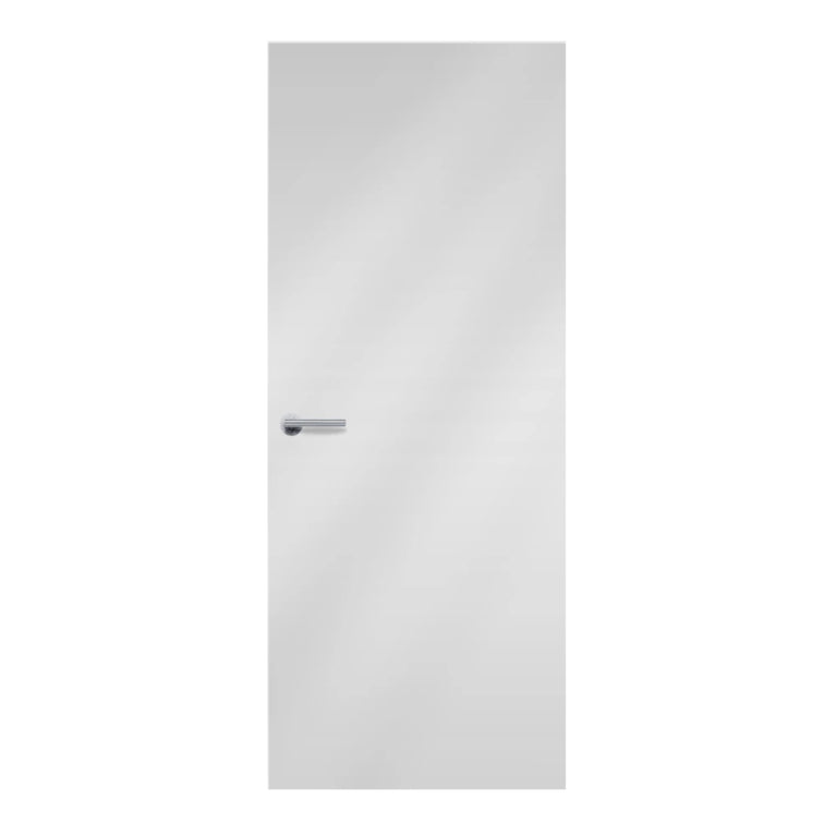 Gris Tourterelle laminate door in soft dove-grey tone, front view