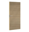 Merisier Horizontal laminate door in a cherrywood-inspired finish, angled view