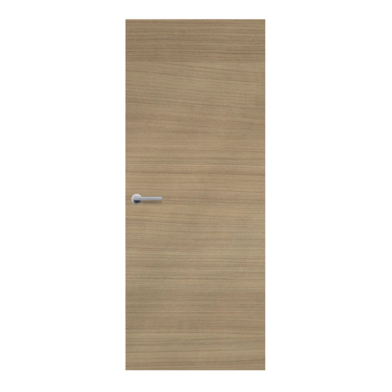 Merisier Horizontal laminate door in a cherrywood-inspired finish, front view