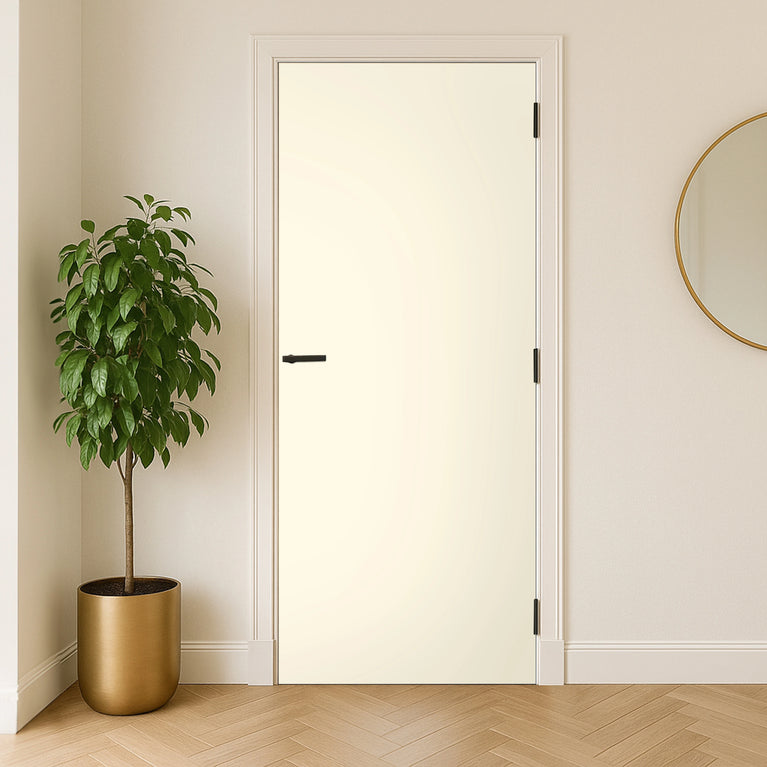 Alabaster White FD30 Laminate Door Egger U104