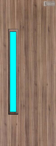 Walnut Veneer - 18G - Glazed Door (FD30)