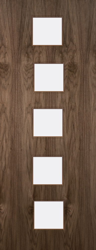 Walnut Veneer - 10G - Glazed Door (FD30)