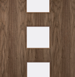 Walnut Veneer - 10G - Glazed Fire Door FD60