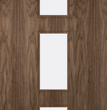 Walnut Veneer - 23G - Glazed Door (FD30)