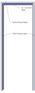 Ash Door Frame (32mm)