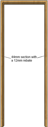 Oak Door Frame (44mm)